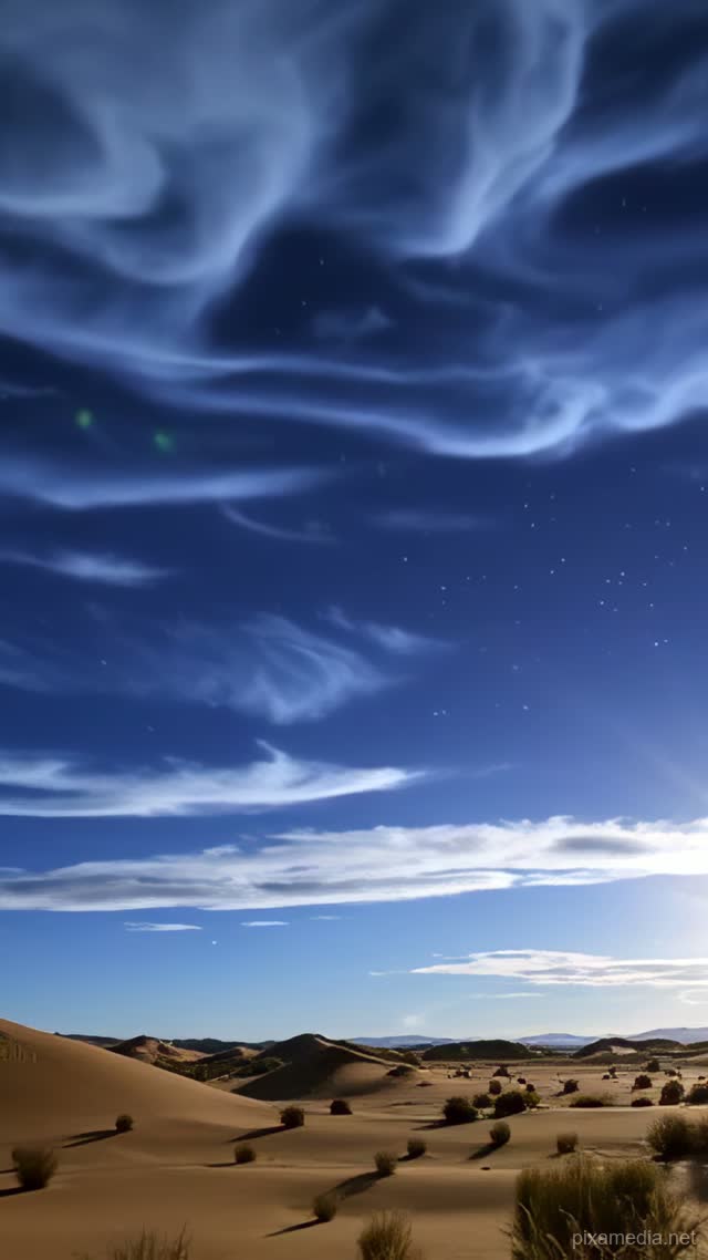 Noctilucent Midnight Over Sands - Weather AI stock