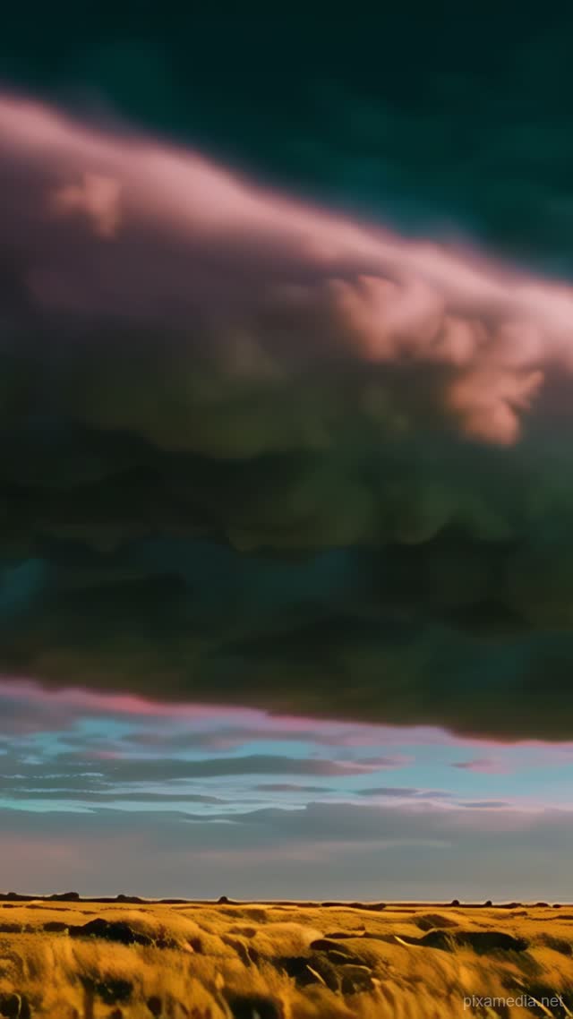 Roll Cloud Over Plain - Weather AI stock