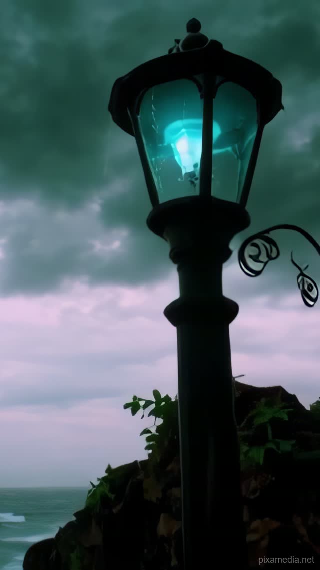 Lamp Weeps Before Waterspout - Weather AI stock