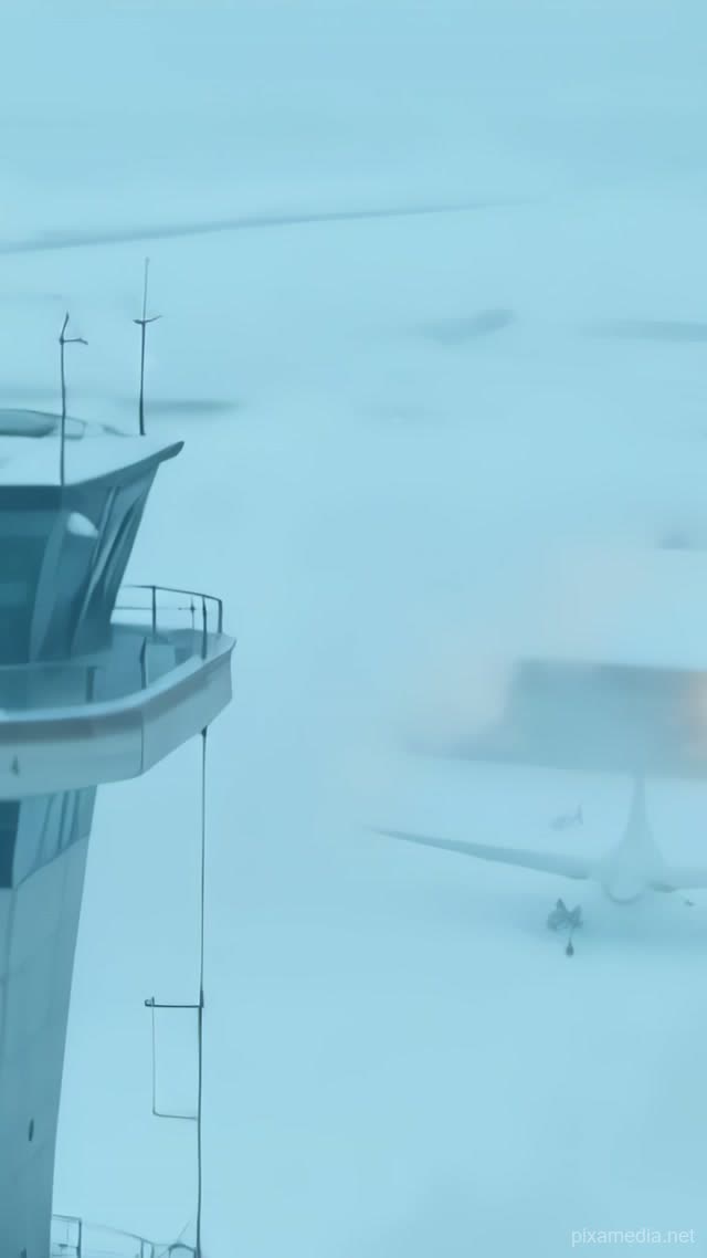 Whiteout Swallows Runway Tower - Weather AI stock