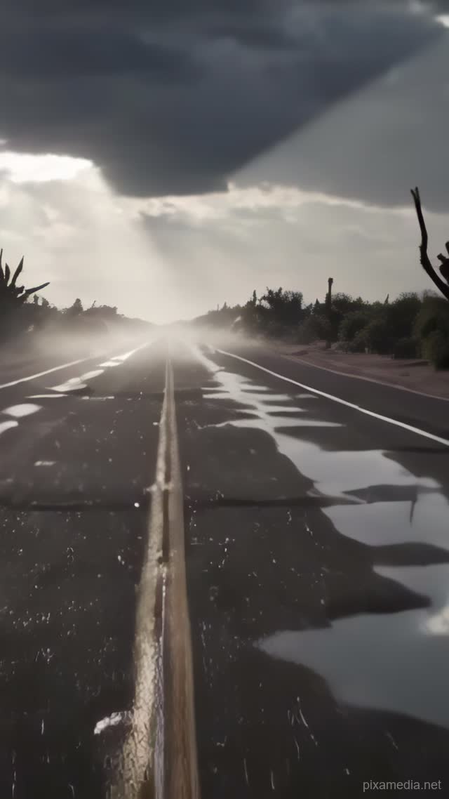 Sleet Blankets the Silent Highway - Weather AI stock