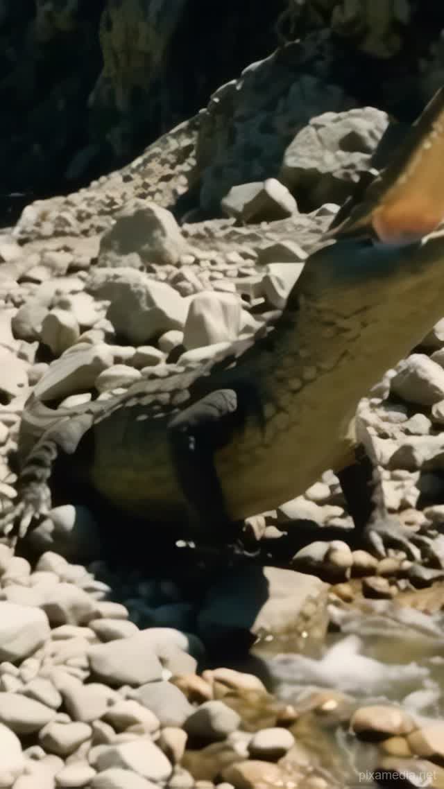 Crocodile's Sudden Strike - Wild AI stock